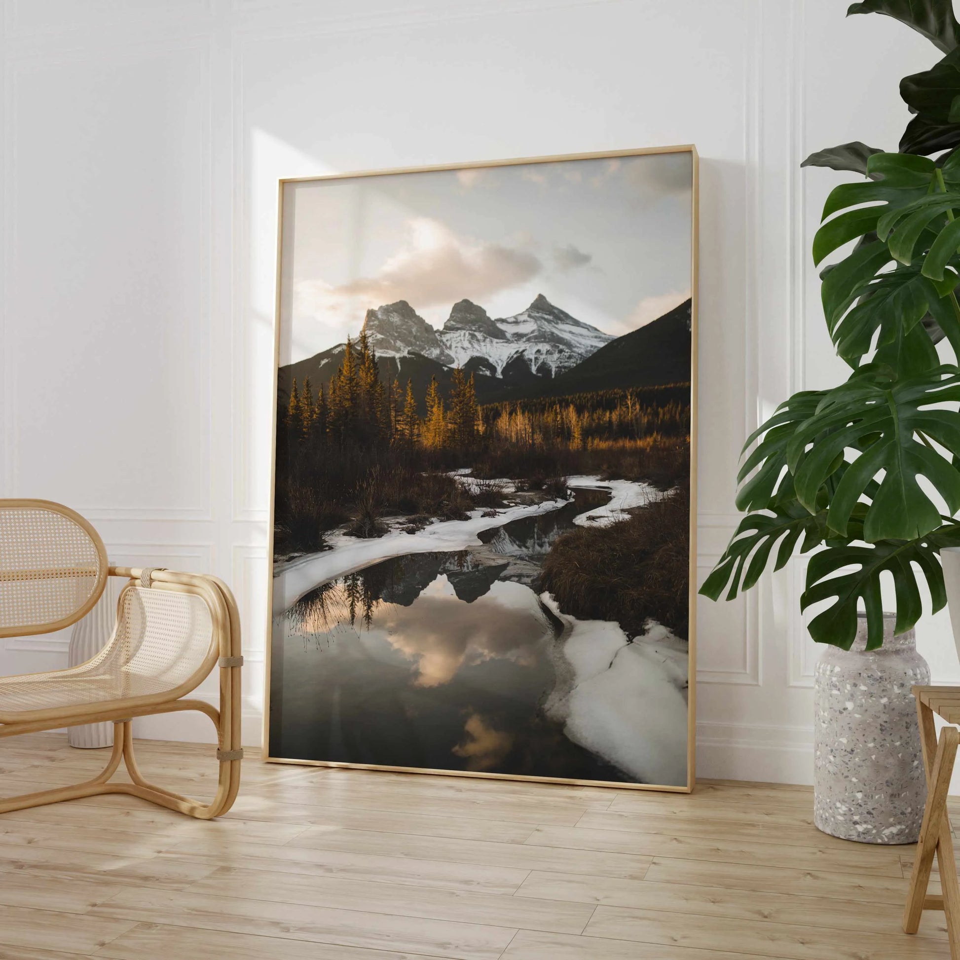 Snow Lake by Kalen X | Art Print from Olive et Oriel where you can shop wallpaper and artworks online
