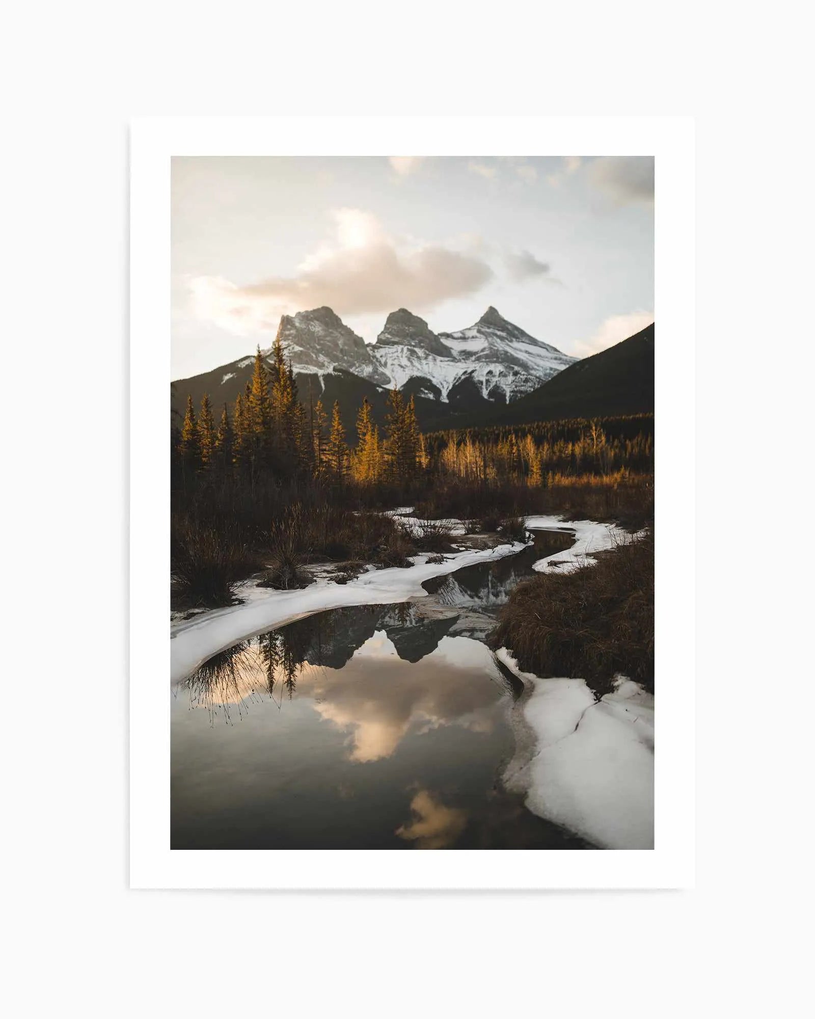 Snow Lake by Kalen X | Art Print from Olive et Oriel where you can shop wallpaper and artworks online