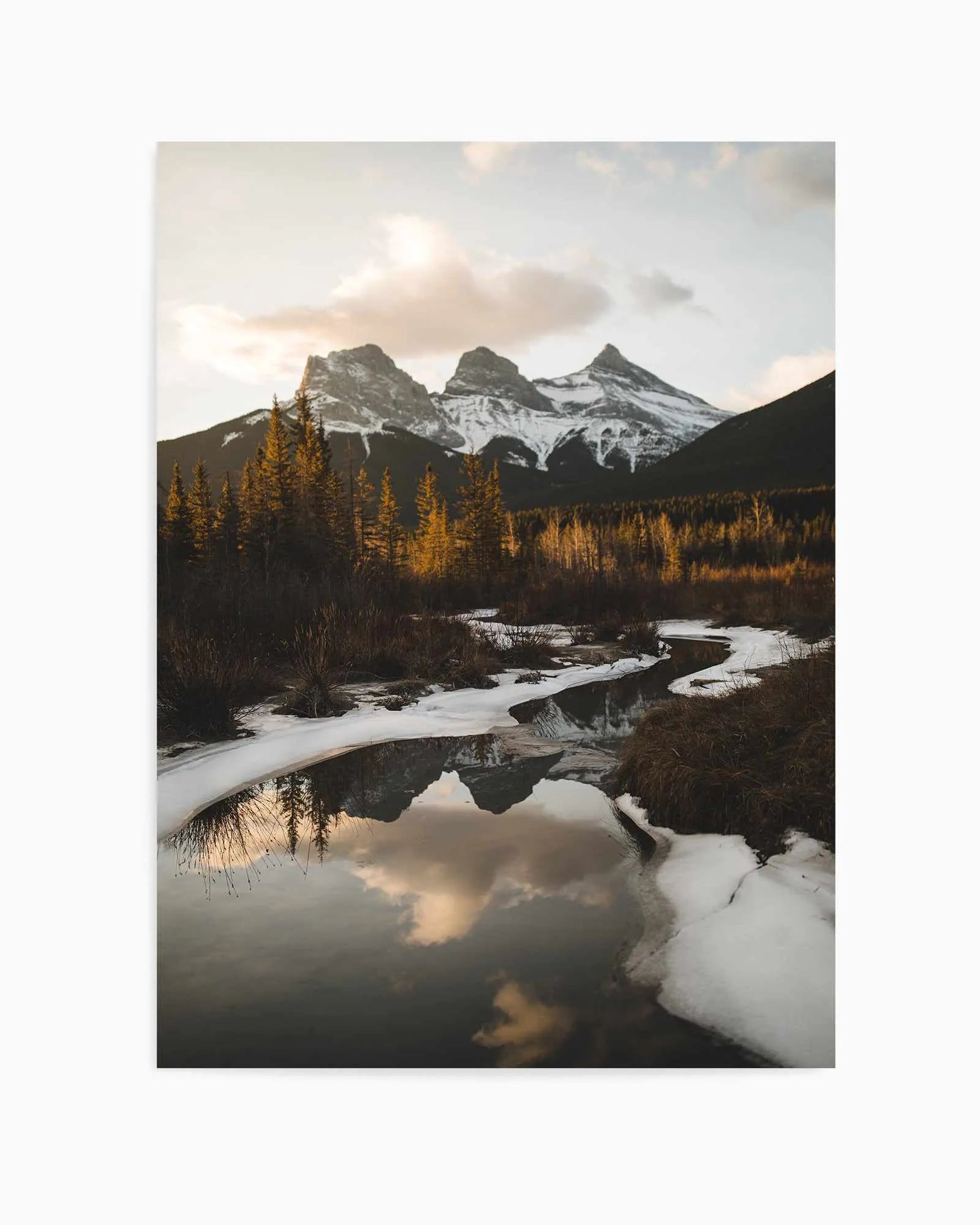 Snow Lake by Kalen X | Art Print from Olive et Oriel where you can shop wallpaper and artworks online