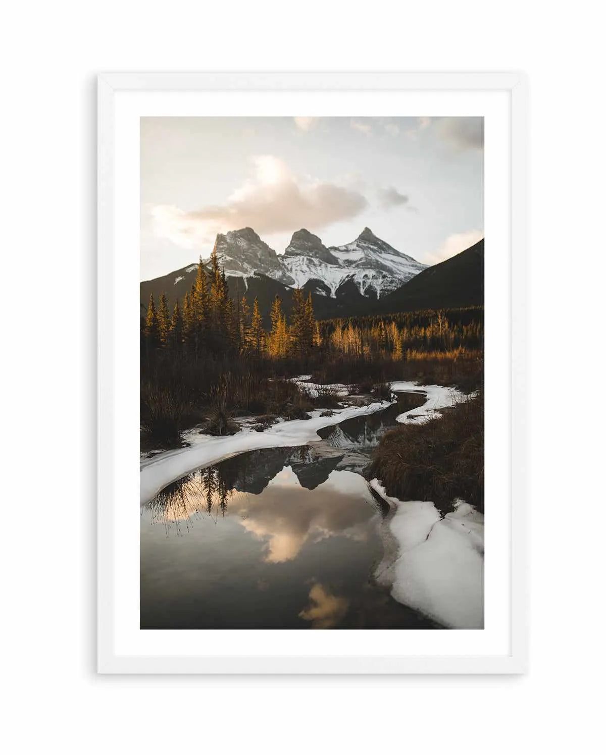 Snow Lake by Kalen X | Art Print from Olive et Oriel where you can shop wallpaper and artworks online