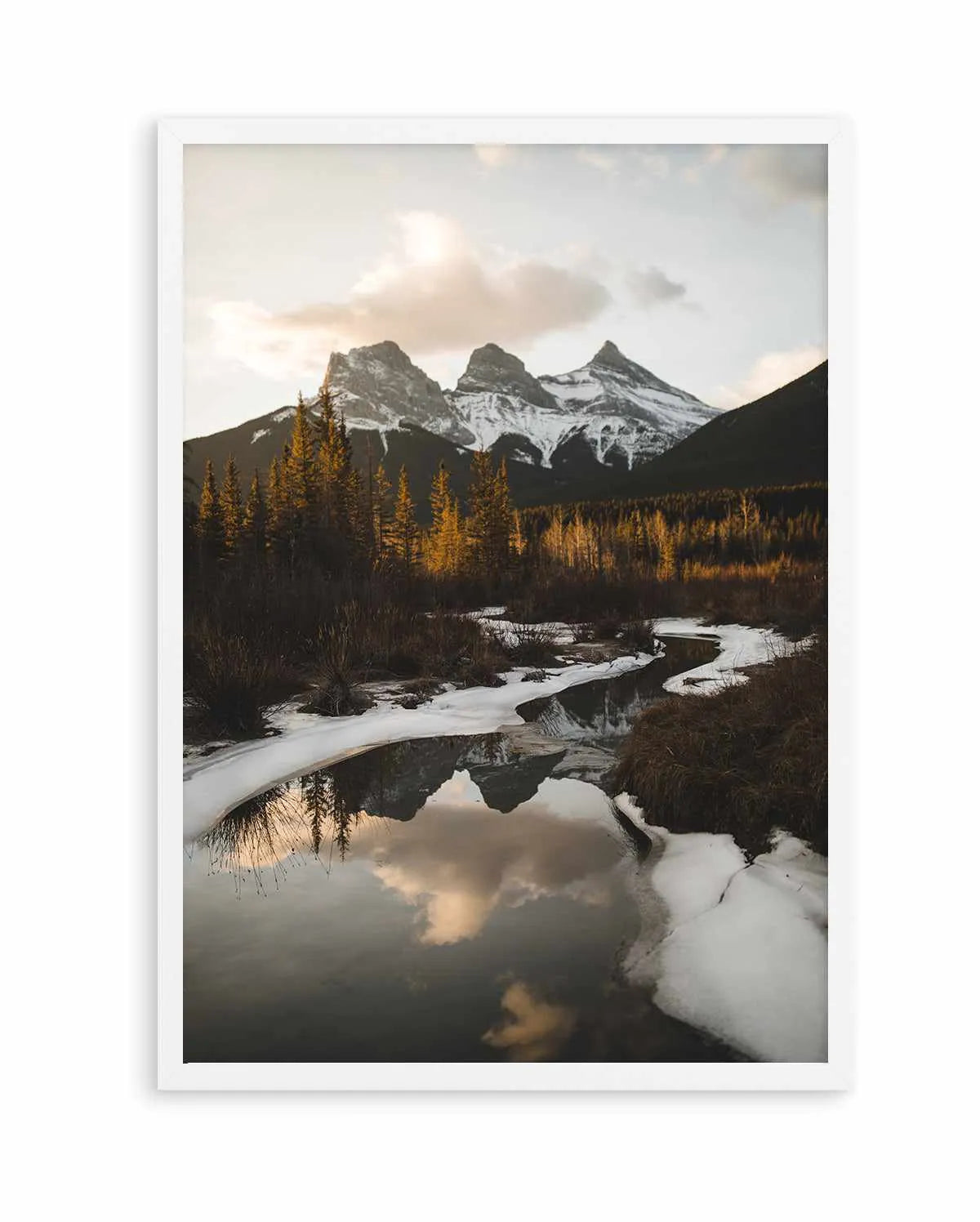 Snow Lake by Kalen X | Art Print from Olive et Oriel where you can shop wallpaper and artworks online