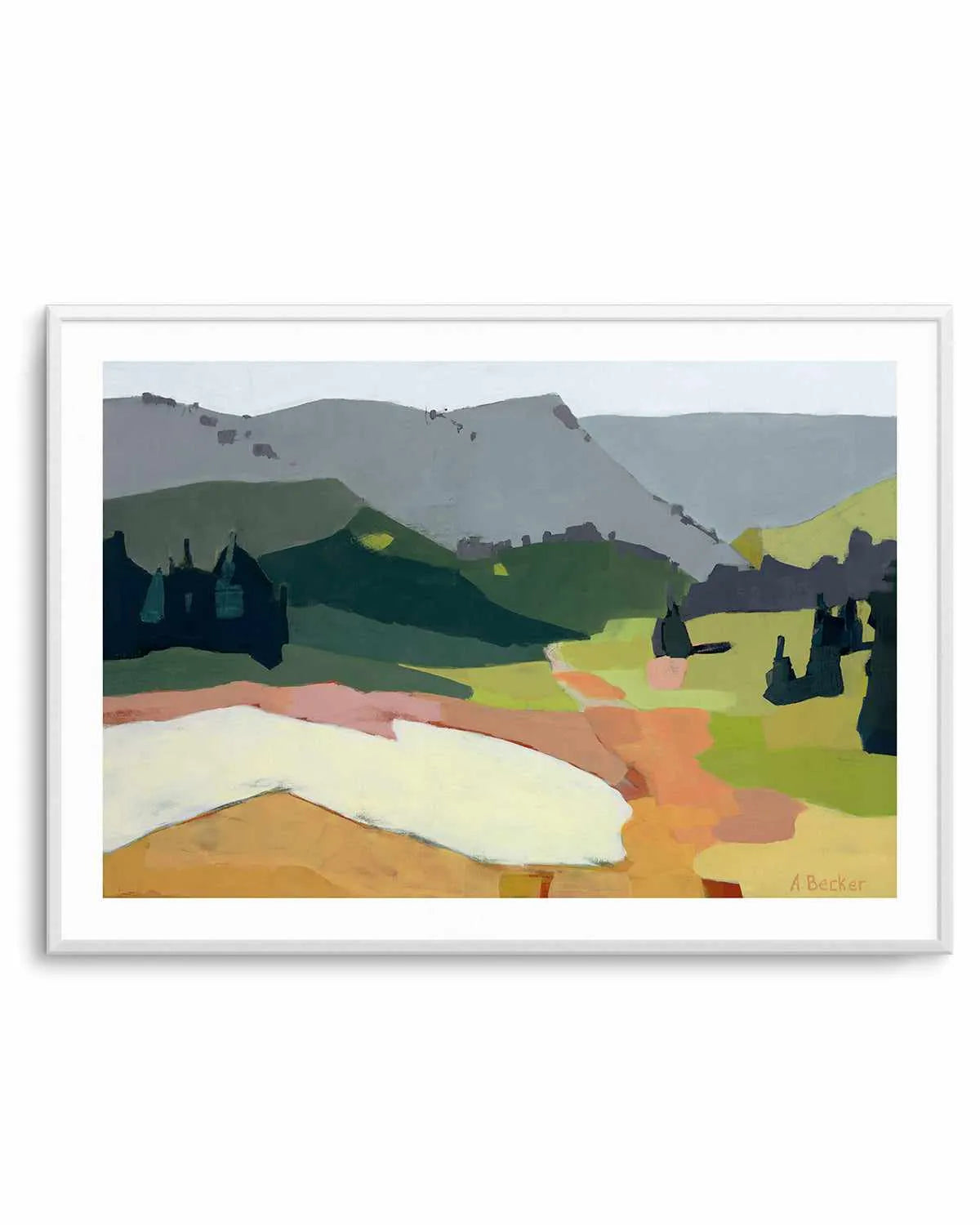 Snow Patch by Anne Becker Art Print from Olive et Oriel where you can shop wallpaper and artworks online