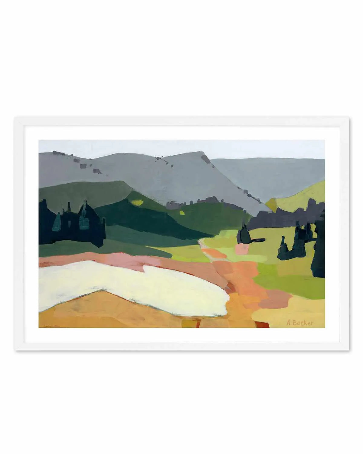 Snow Patch by Anne Becker Art Print from Olive et Oriel where you can shop wallpaper and artworks online