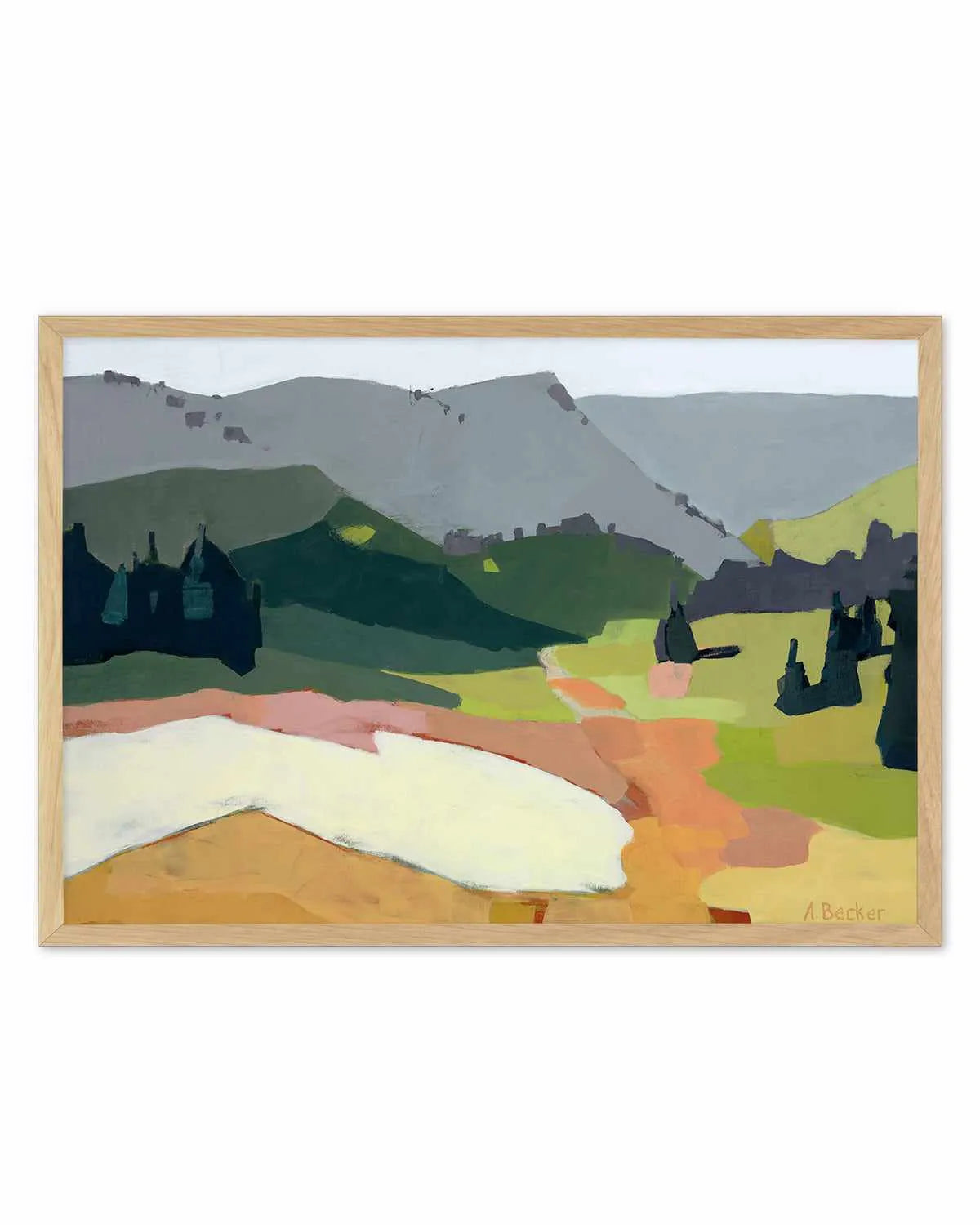 Snow Patch by Anne Becker Art Print from Olive et Oriel where you can shop wallpaper and artworks online