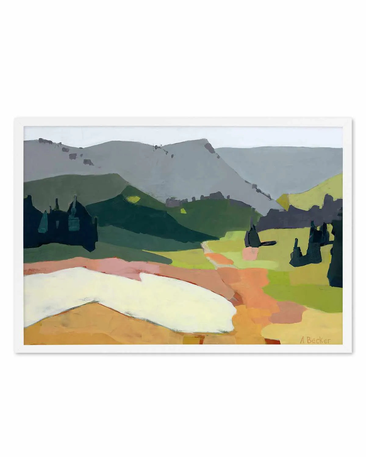 Snow Patch by Anne Becker Art Print from Olive et Oriel where you can shop wallpaper and artworks online