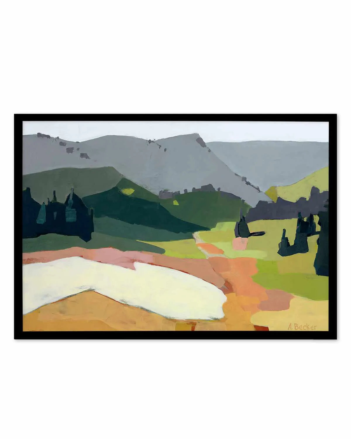 Snow Patch by Anne Becker Art Print from Olive et Oriel where you can shop wallpaper and artworks online