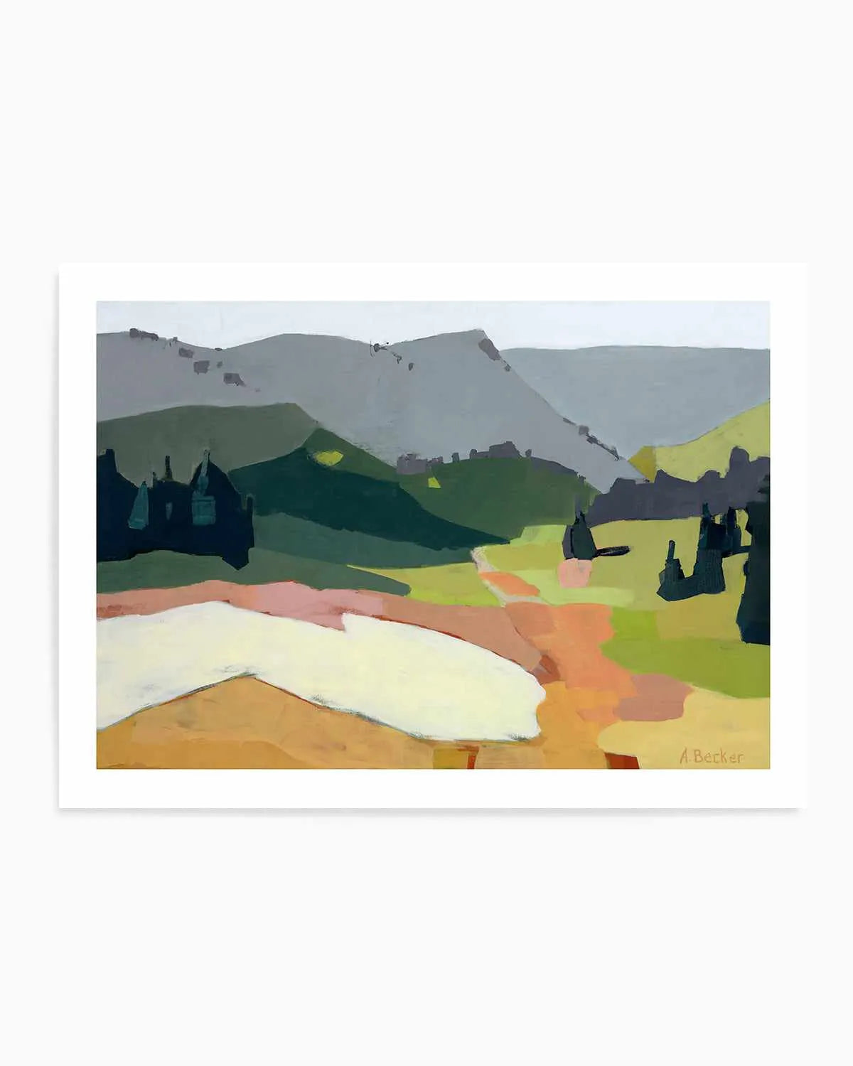 Snow Patch by Anne Becker Art Print from Olive et Oriel where you can shop wallpaper and artworks online