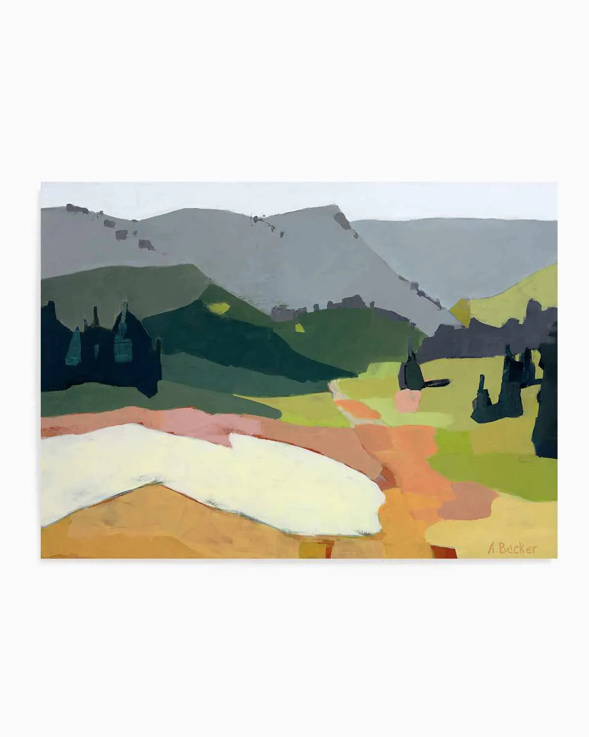 Snow Patch by Anne Becker Art Print from Olive et Oriel where you can shop wallpaper and artworks online