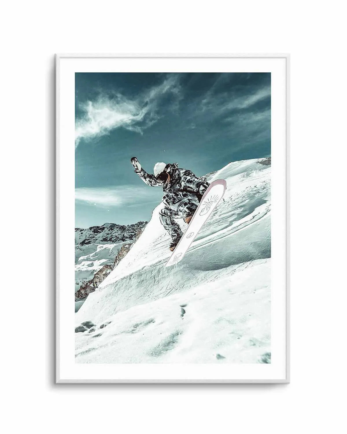 Snow Shredder by Marina Brisset Art Print from Olive et Oriel where you can shop wallpaper and artworks online