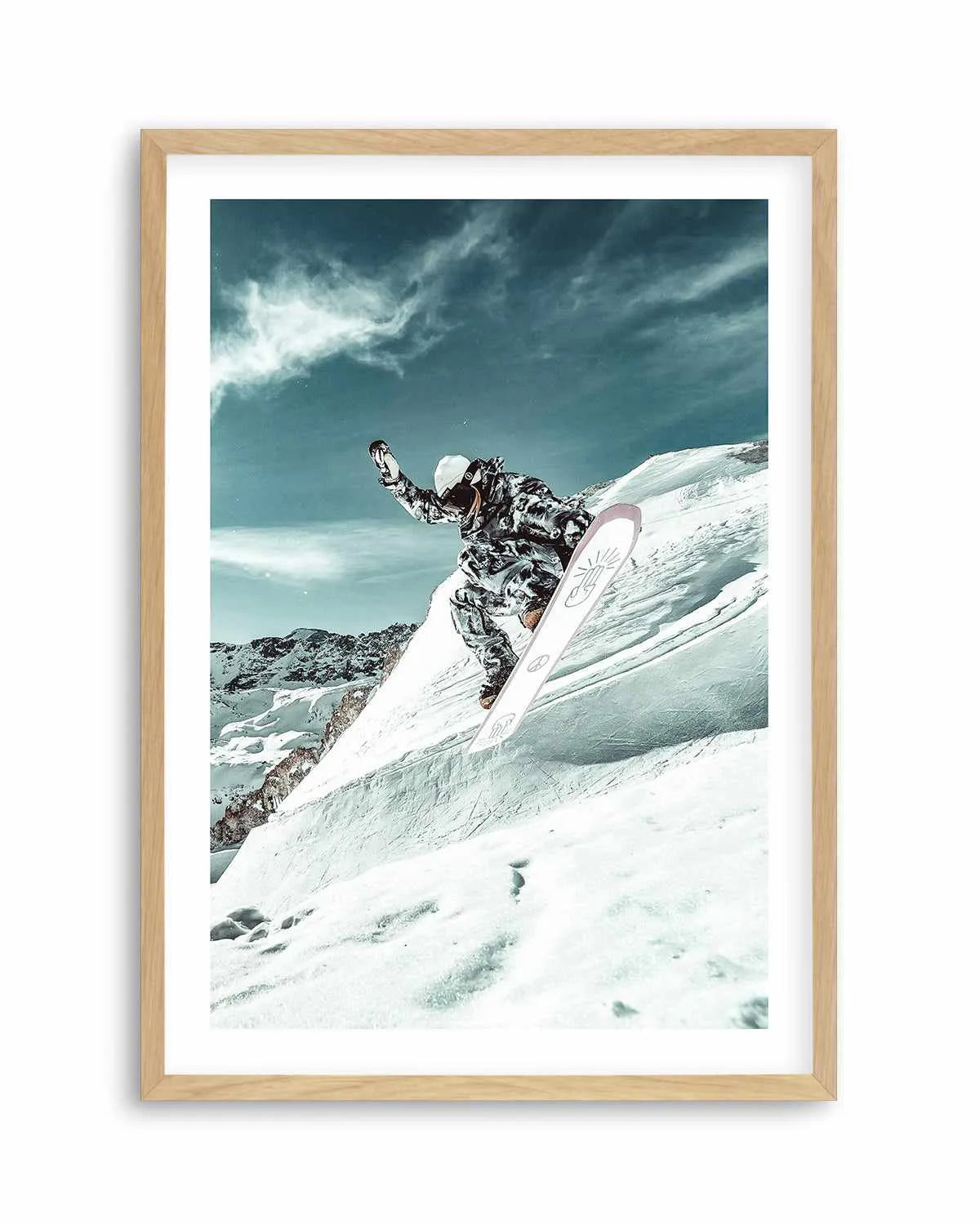 Snow Shredder by Marina Brisset Art Print from Olive et Oriel where you can shop wallpaper and artworks online