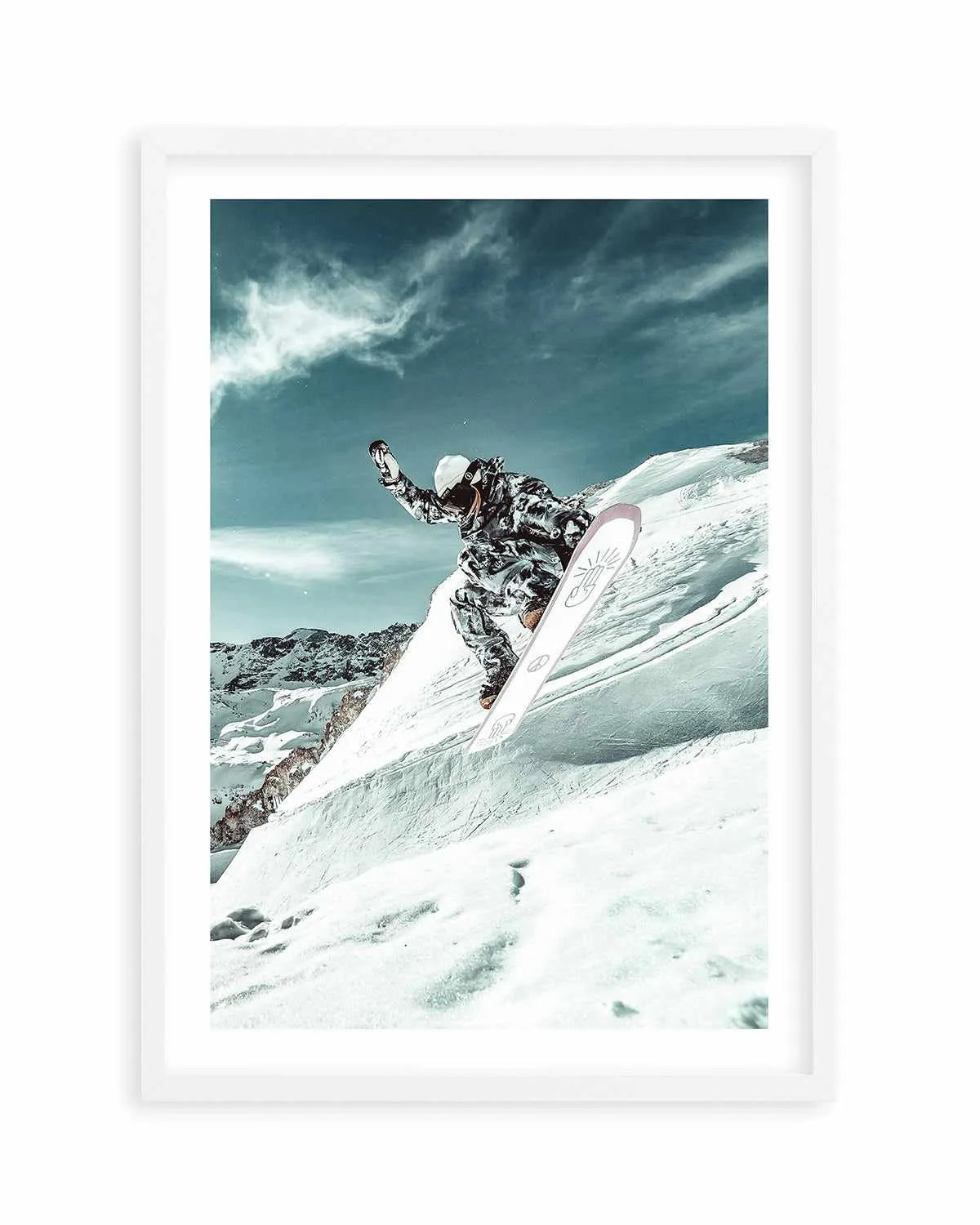 Snow Shredder by Marina Brisset Art Print from Olive et Oriel where you can shop wallpaper and artworks online
