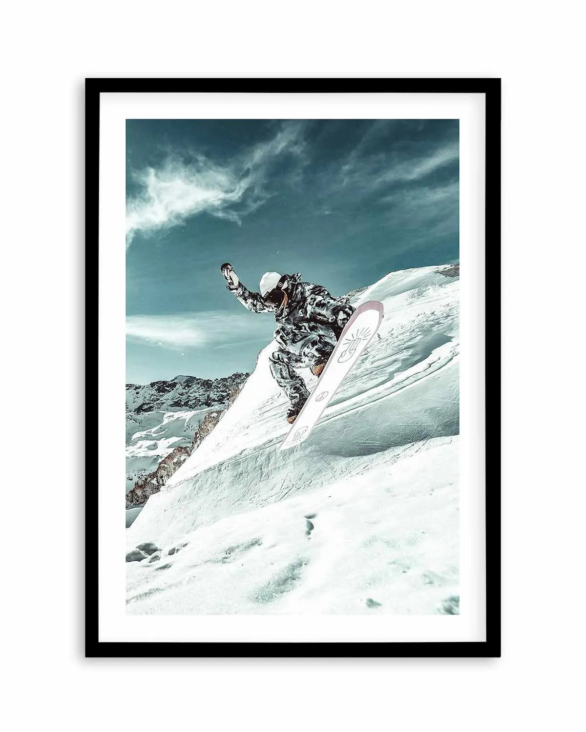 Snow Shredder by Marina Brisset Art Print from Olive et Oriel where you can shop wallpaper and artworks online