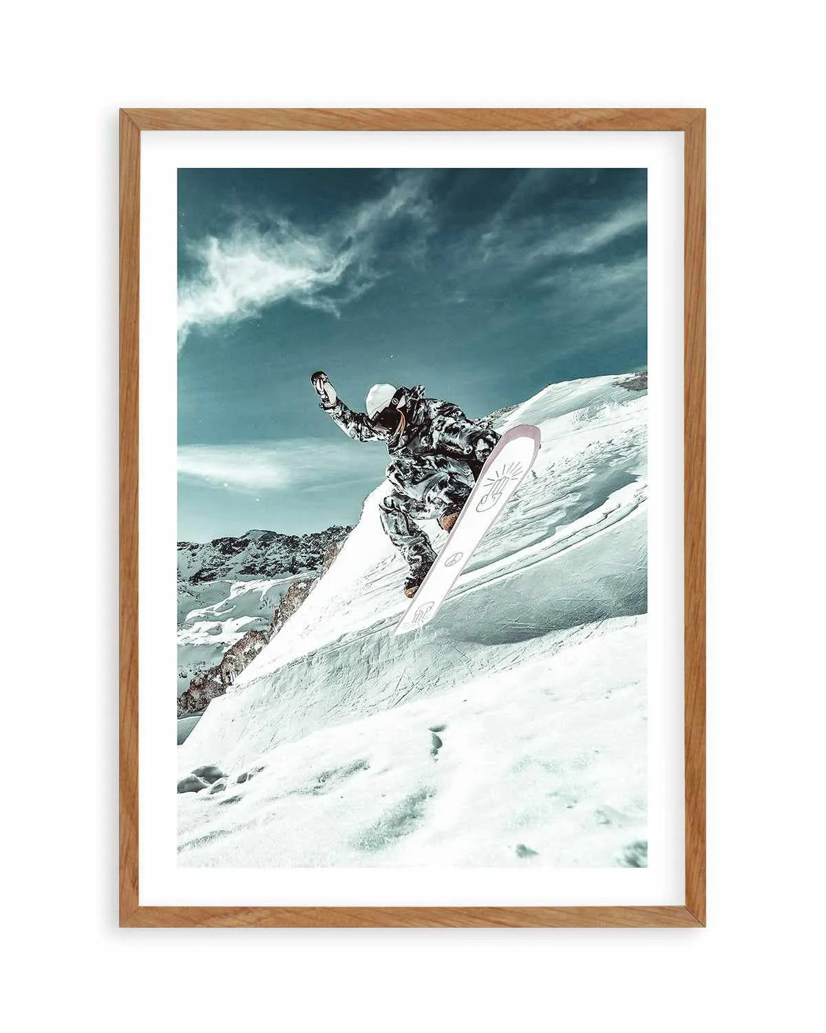 Snow Shredder by Marina Brisset Art Print from Olive et Oriel where you can shop wallpaper and artworks online