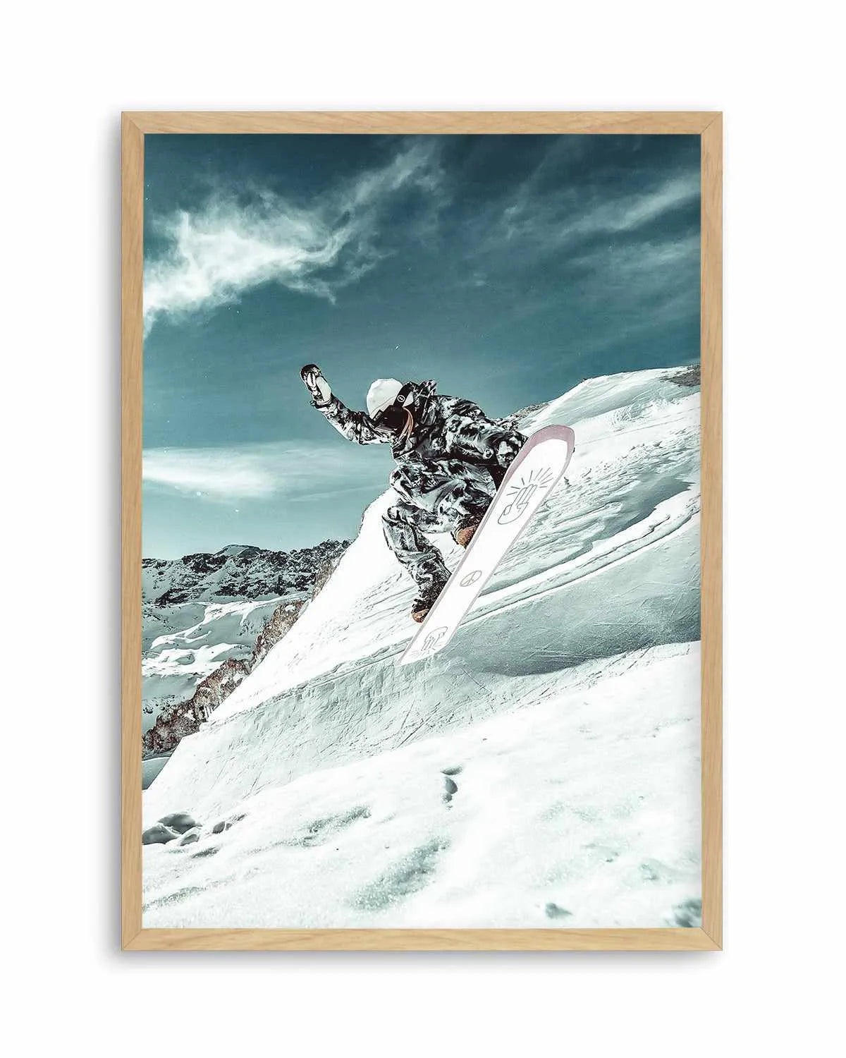 Snow Shredder by Marina Brisset Art Print from Olive et Oriel where you can shop wallpaper and artworks online