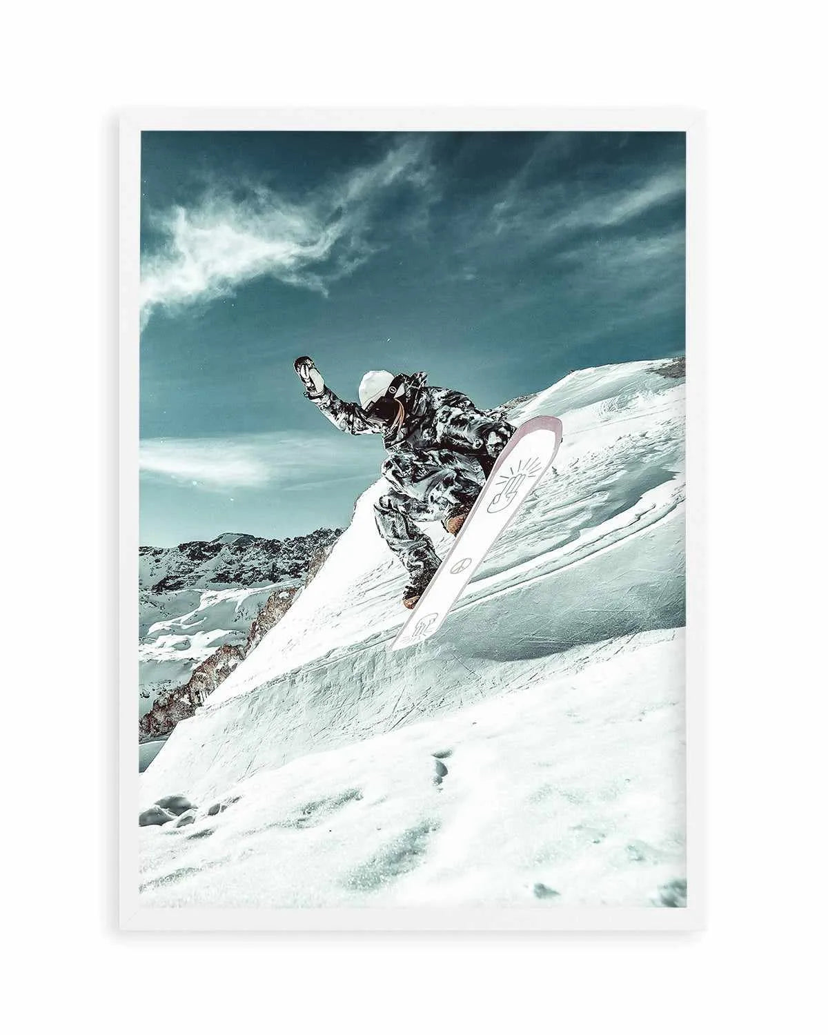 Snow Shredder by Marina Brisset Art Print from Olive et Oriel where you can shop wallpaper and artworks online