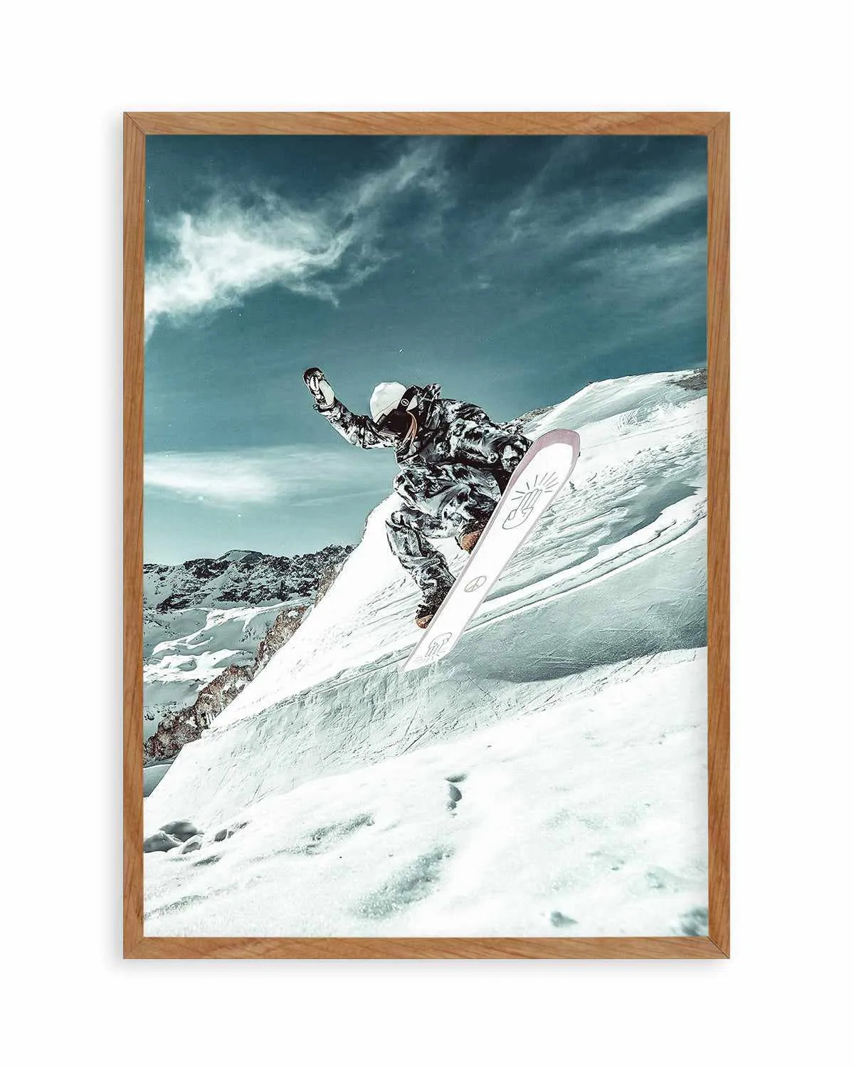 Snow Shredder by Marina Brisset Art Print from Olive et Oriel where you can shop wallpaper and artworks online