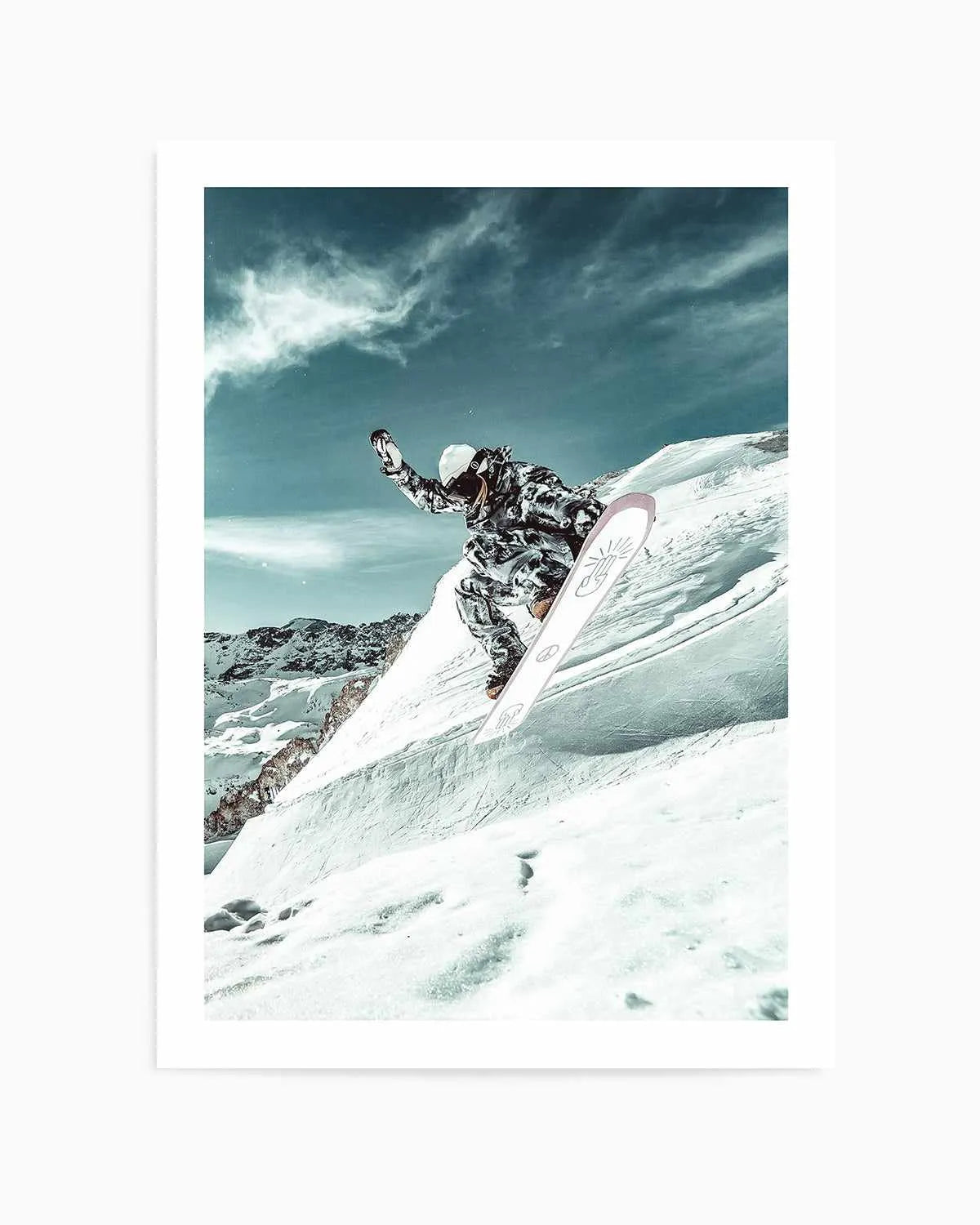Snow Shredder by Marina Brisset Art Print from Olive et Oriel where you can shop wallpaper and artworks online