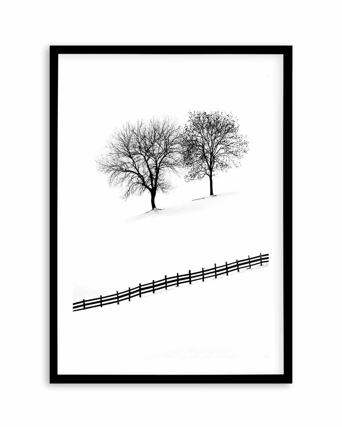 Snow Trees by Mario Stefanelli Art Print from Olive et Oriel where you can shop wallpaper and artworks online