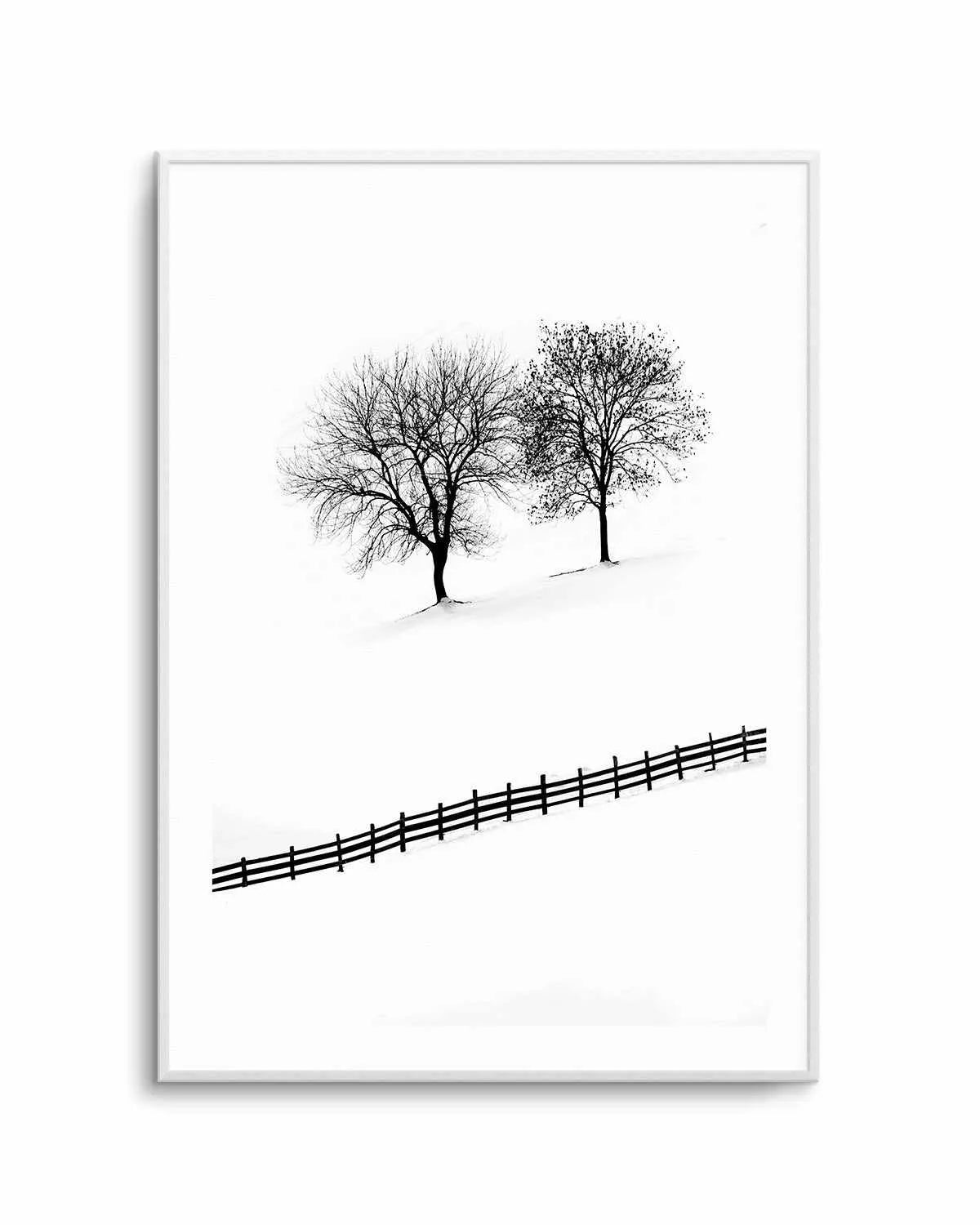 Snow Trees by Mario Stefanelli Art Print from Olive et Oriel where you can shop wallpaper and artworks online