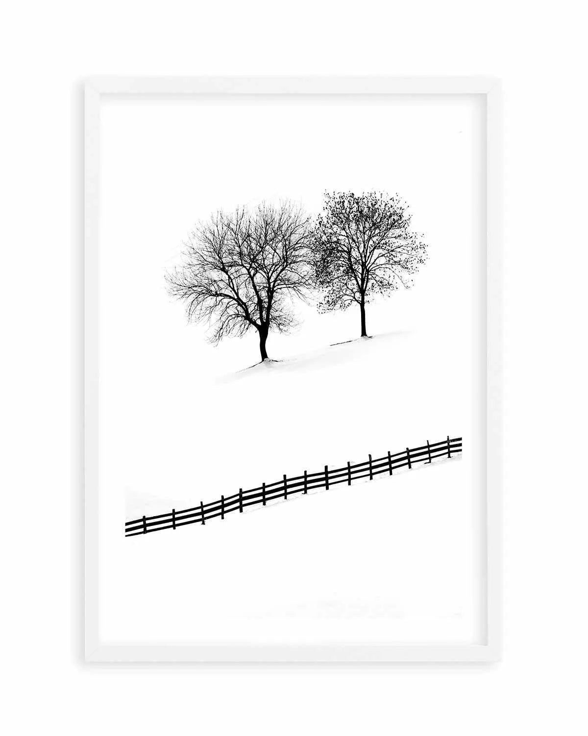 Snow Trees by Mario Stefanelli Art Print from Olive et Oriel where you can shop wallpaper and artworks online
