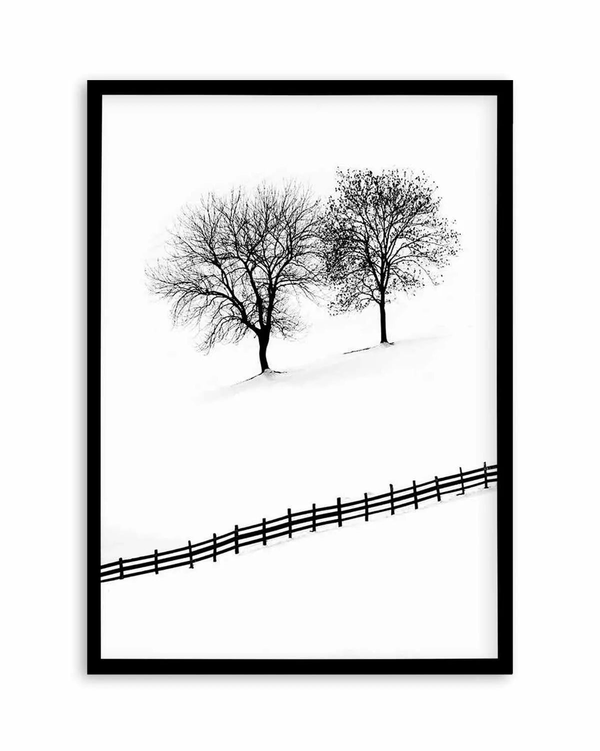 Snow Trees by Mario Stefanelli Art Print from Olive et Oriel where you can shop wallpaper and artworks online