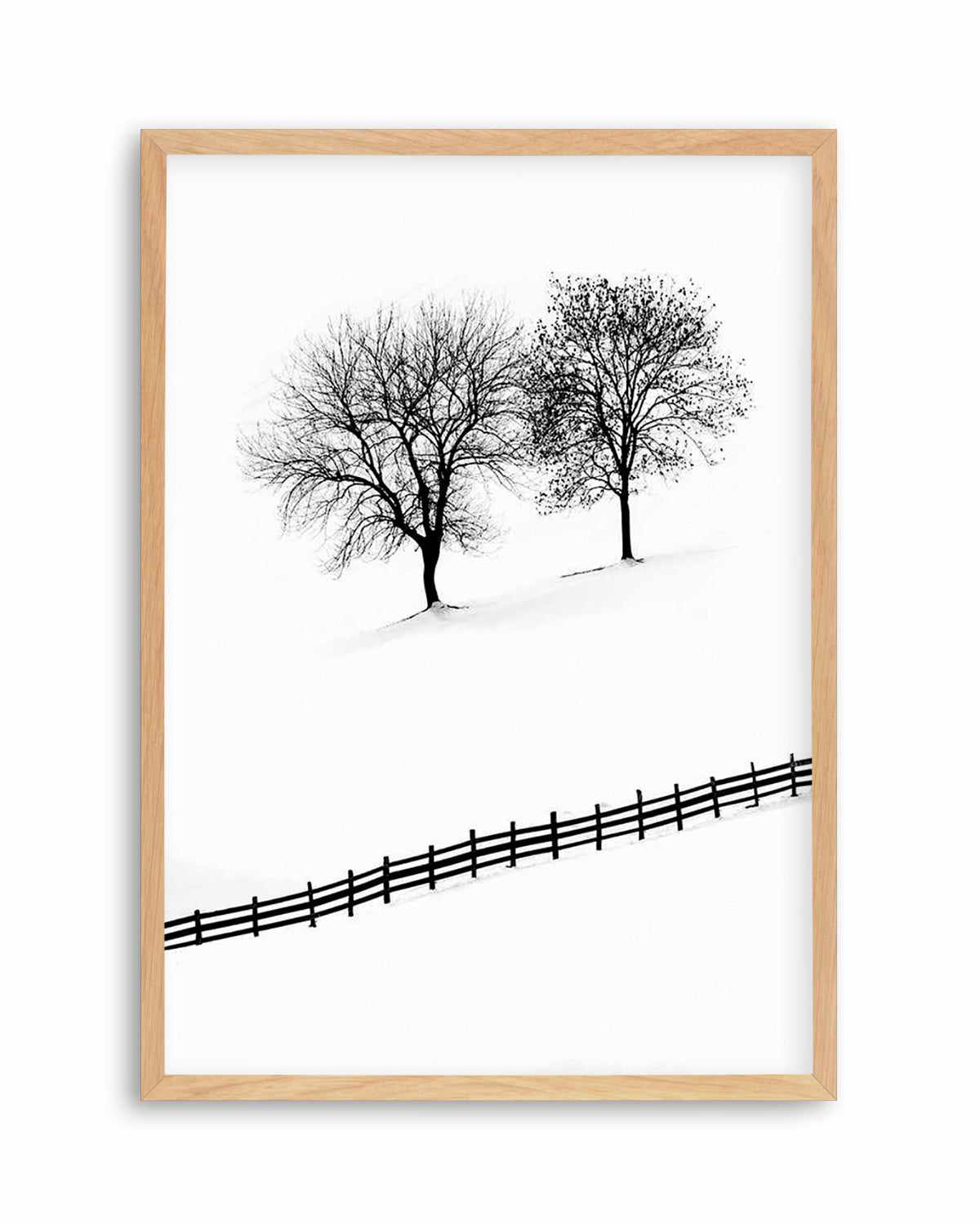 Snow Trees by Mario Stefanelli Art Print