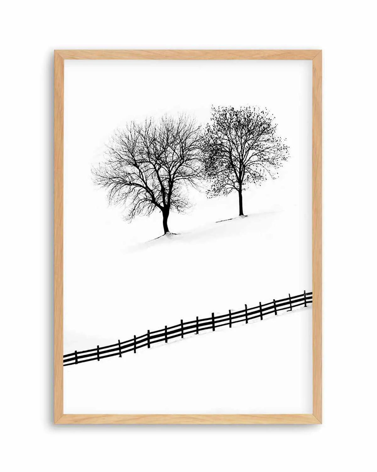 Snow Trees by Mario Stefanelli Art Print from Olive et Oriel where you can shop wallpaper and artworks online