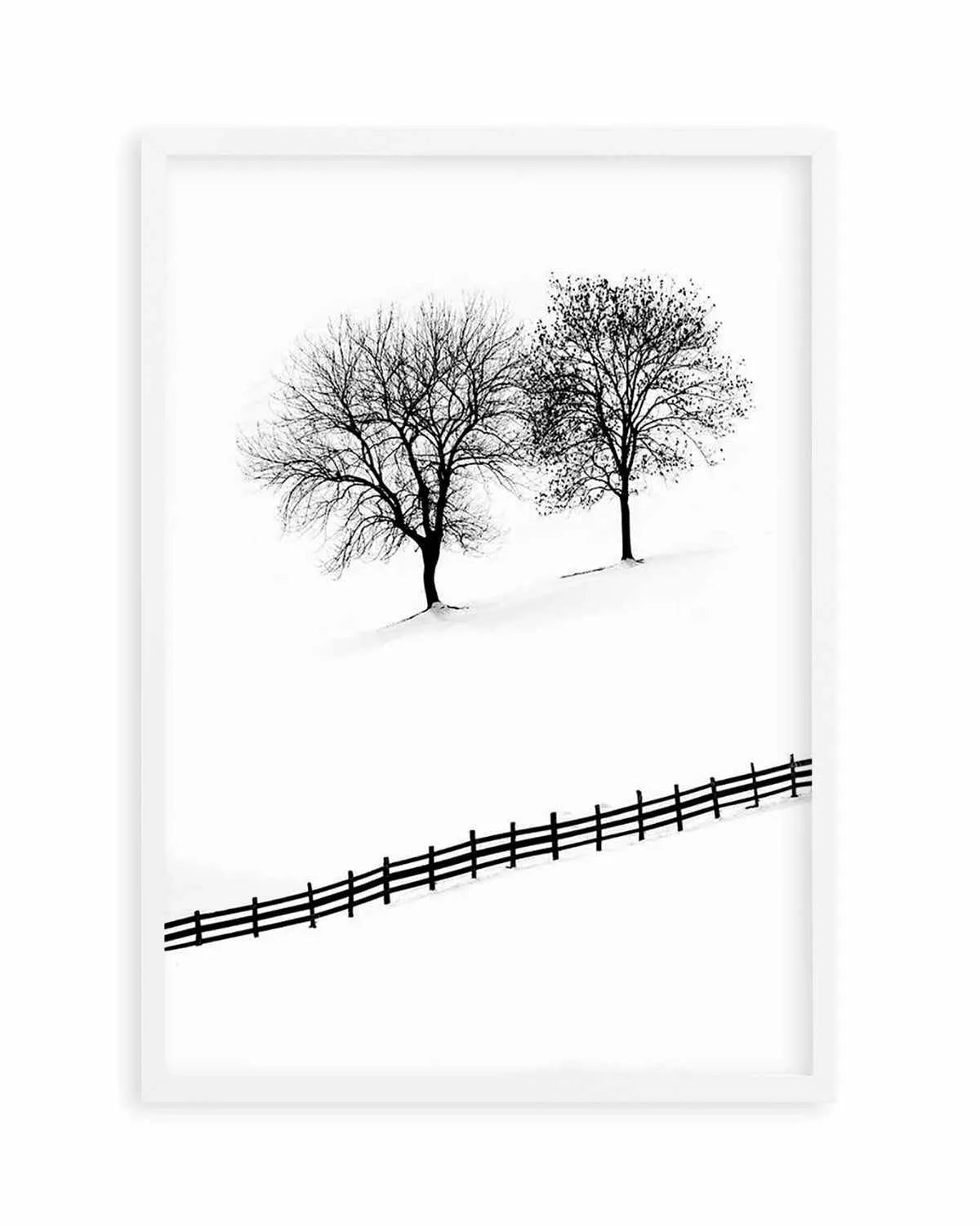 Snow Trees by Mario Stefanelli Art Print from Olive et Oriel where you can shop wallpaper and artworks online