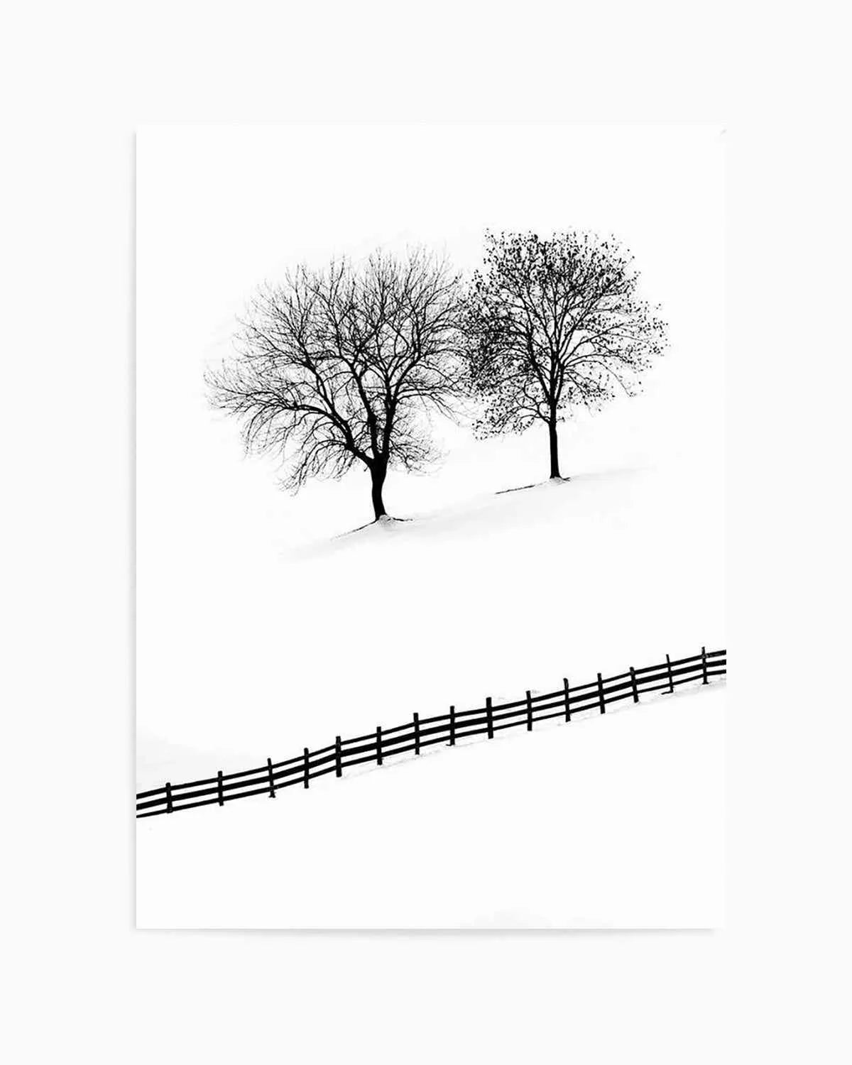 Snow Trees by Mario Stefanelli Art Print from Olive et Oriel where you can shop wallpaper and artworks online