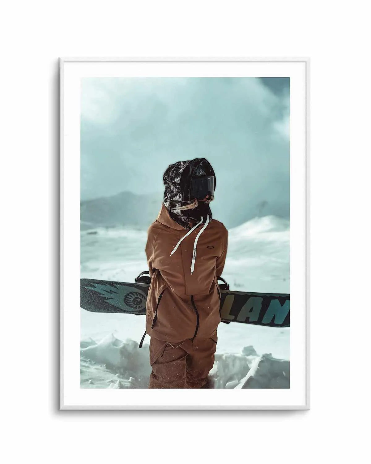 Snowboard by Marina Brisset Art Print from Olive et Oriel where you can shop wallpaper and artworks online