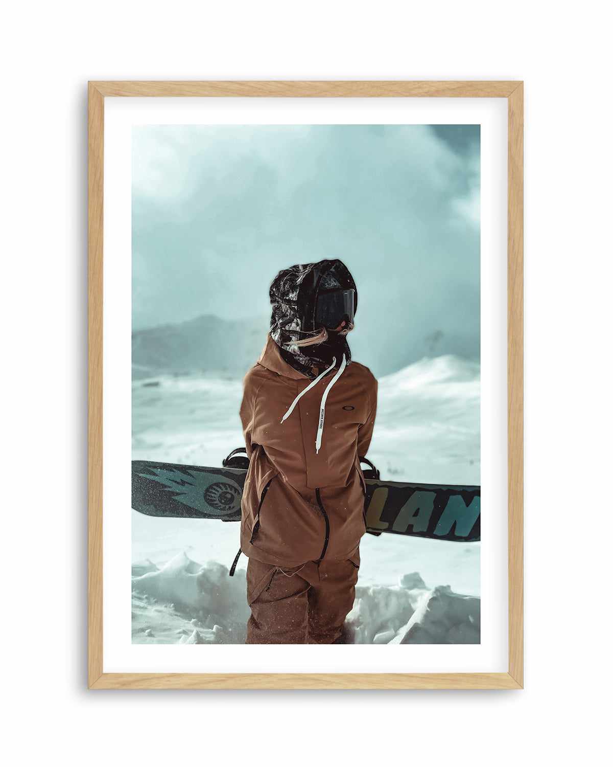 Snowboard by Marina Brisset Art Print