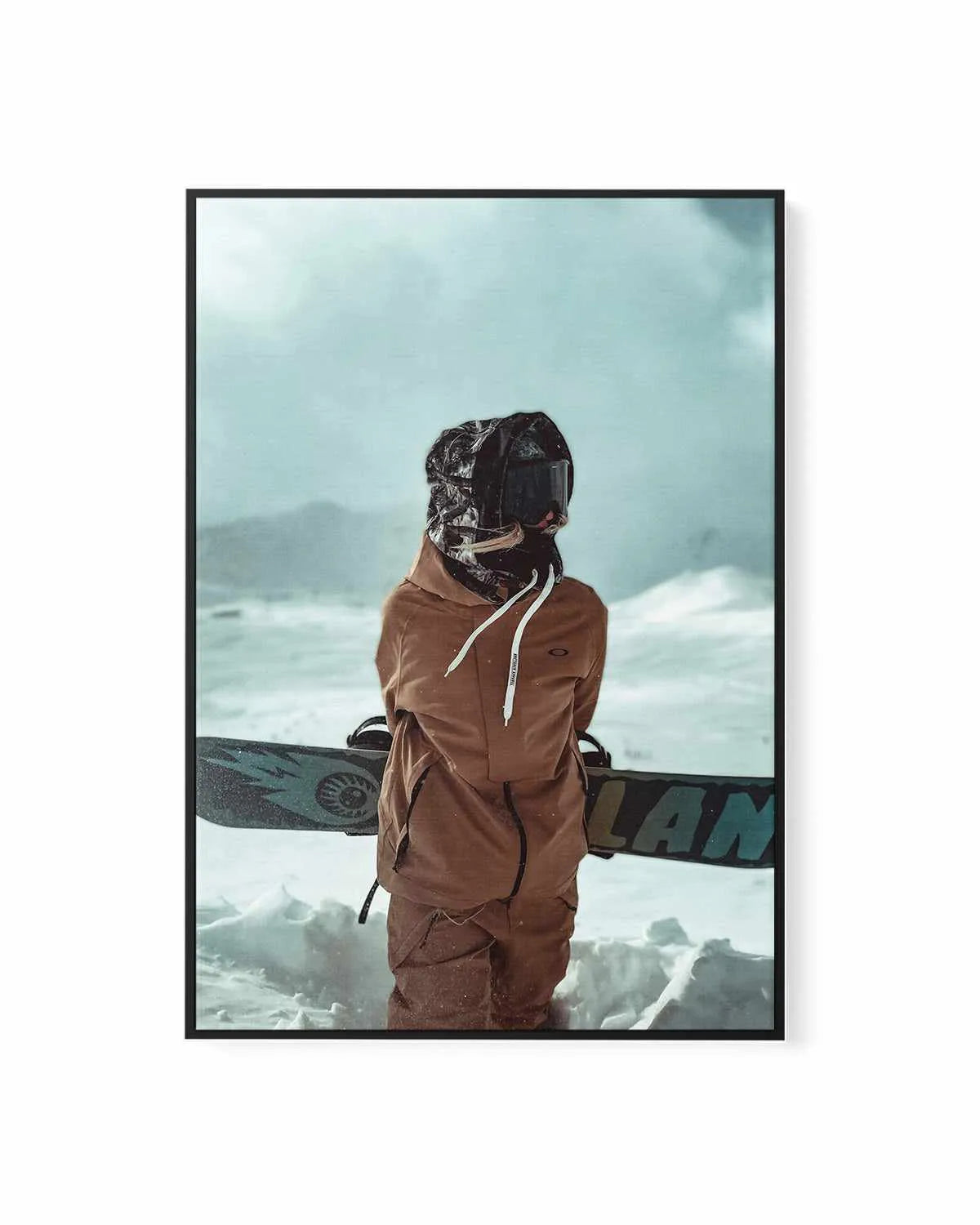 Snowboard by Marina Brisset | Framed Canvas Art Print from Olive et Oriel where you can shop wallpaper and artworks online