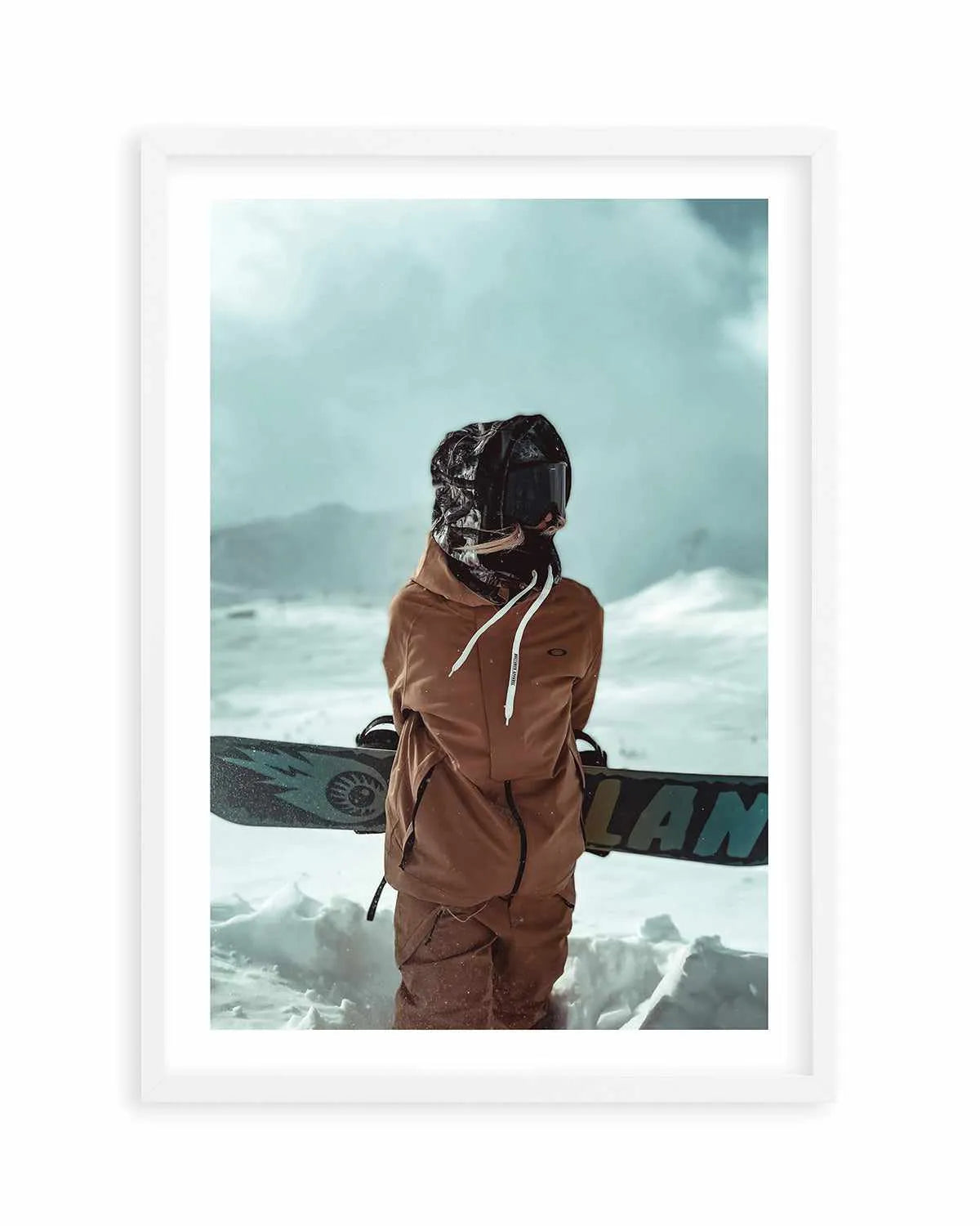Snowboard by Marina Brisset Art Print from Olive et Oriel where you can shop wallpaper and artworks online