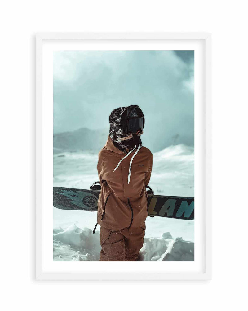 Snowboard by Marina Brisset Art Print
