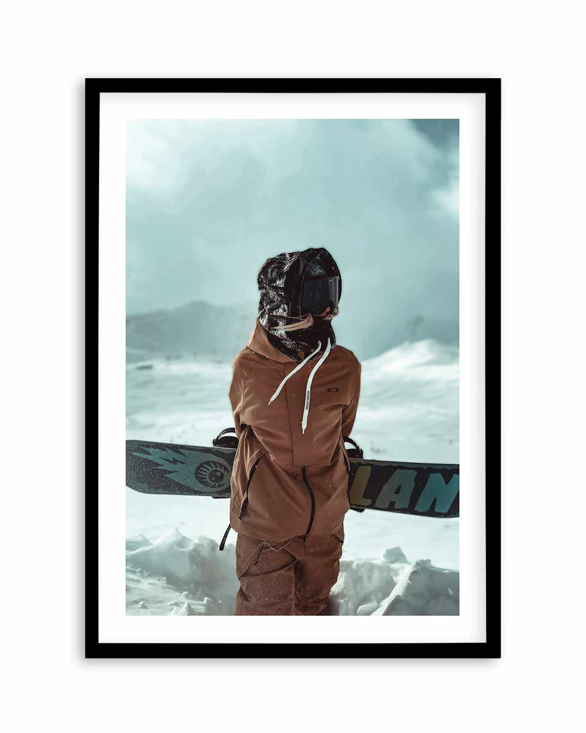 Snowboard by Marina Brisset Art Print