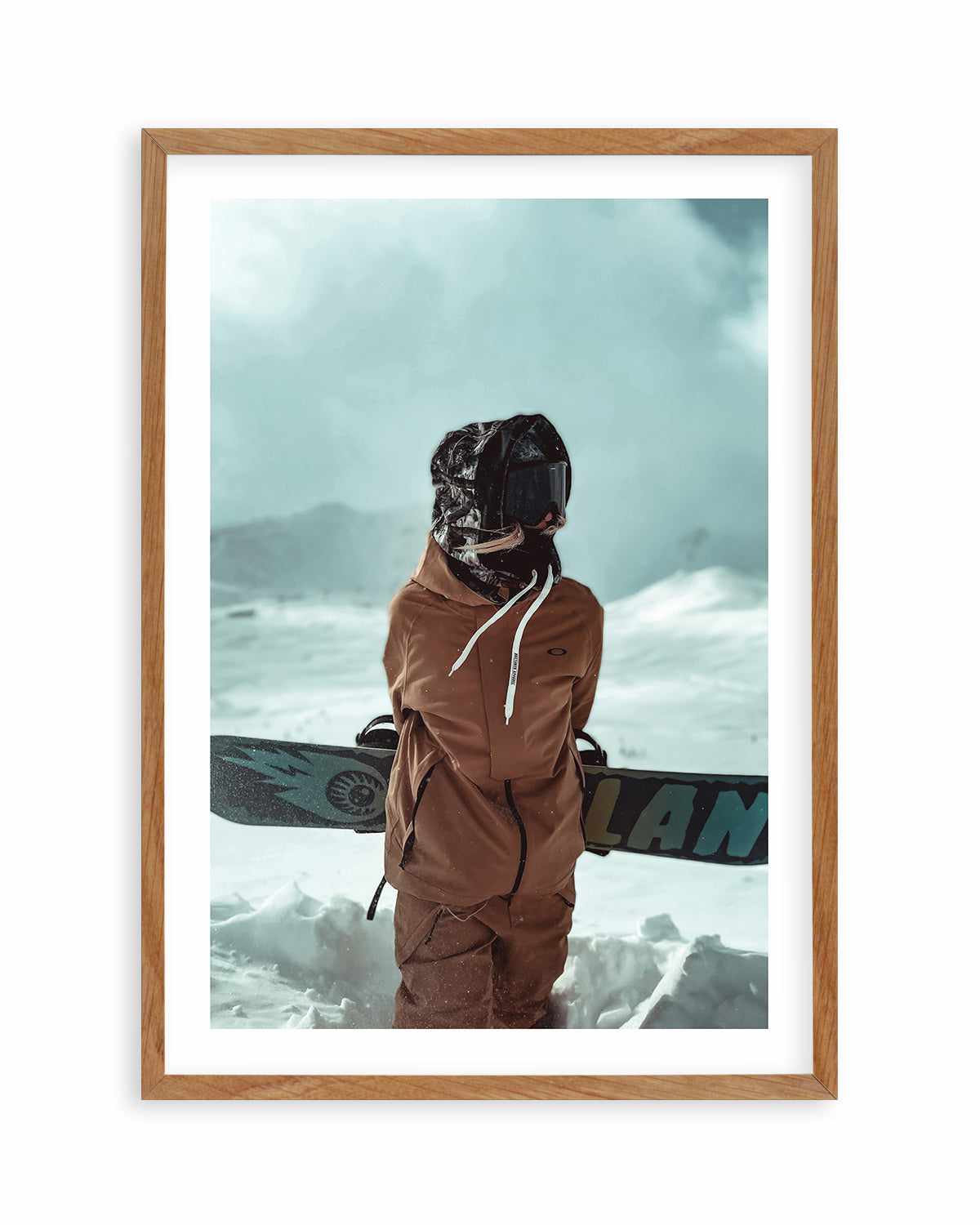 Snowboard by Marina Brisset Art Print