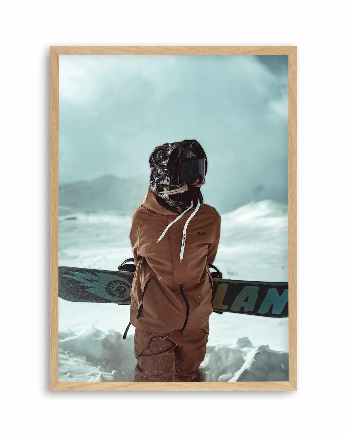 Snowboard by Marina Brisset Art Print