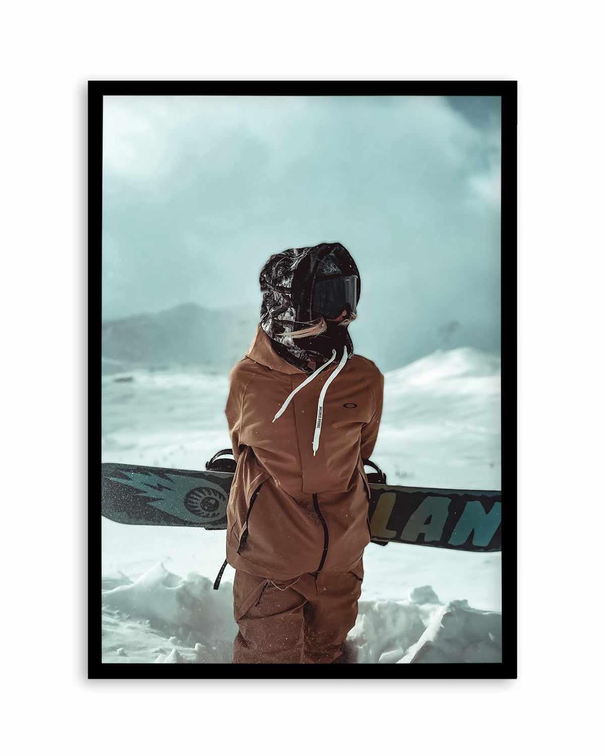 Snowboard by Marina Brisset Art Print