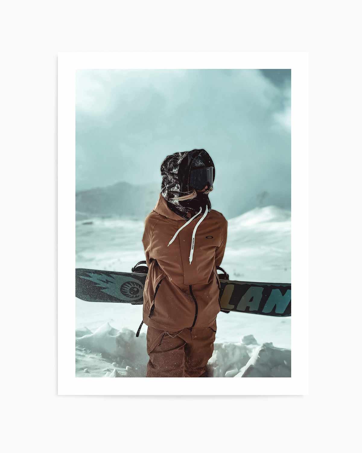 Snowboard by Marina Brisset Art Print