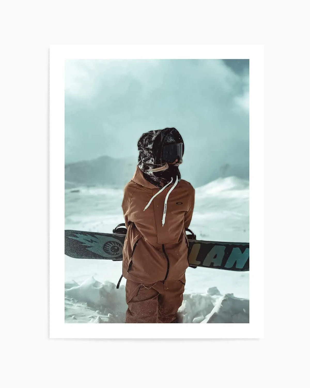 Snowboard by Marina Brisset Art Print from Olive et Oriel where you can shop wallpaper and artworks online