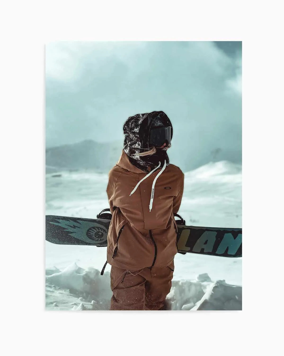 Snowboard by Marina Brisset Art Print from Olive et Oriel where you can shop wallpaper and artworks online