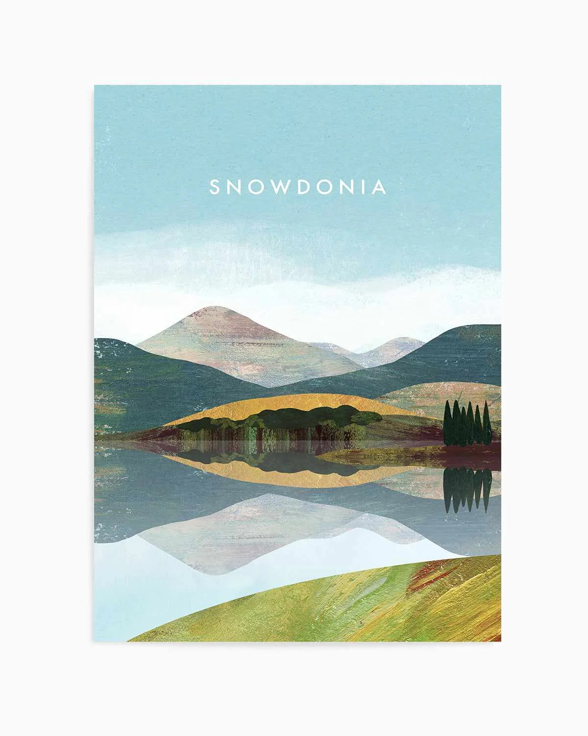 Snowdonia by Henry Rivers Art Print from Olive et Oriel where you can shop wallpaper and artworks online