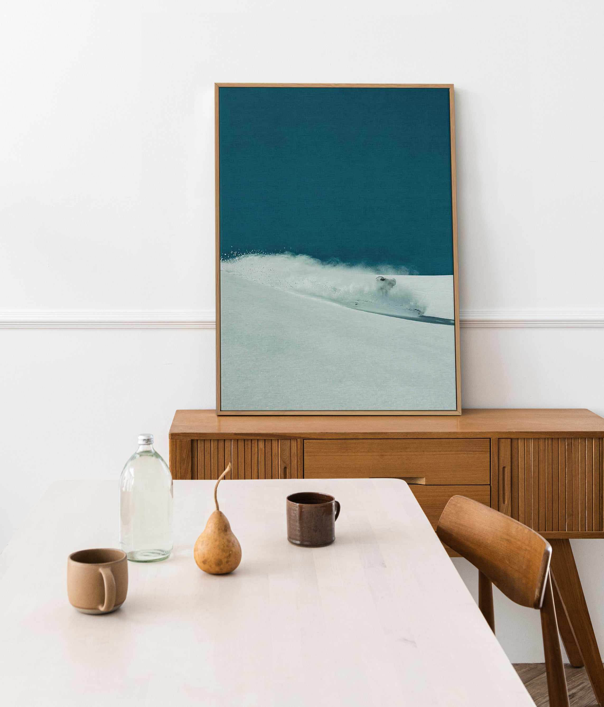 Snowdrift by Marina Brisset | Framed Canvas Art Print