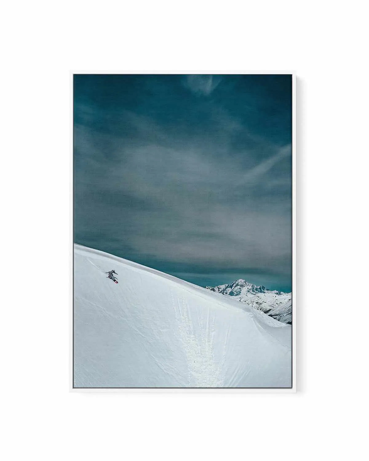 Snowslide by Marina Brisset | Framed Canvas Art Print from Olive et Oriel where you can shop wallpaper and artworks online