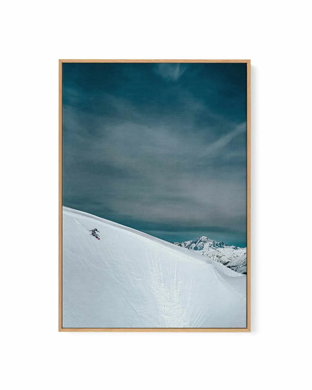 Snowslide by Marina Brisset | Framed Canvas Art Print from Olive et Oriel where you can shop wallpaper and artworks online