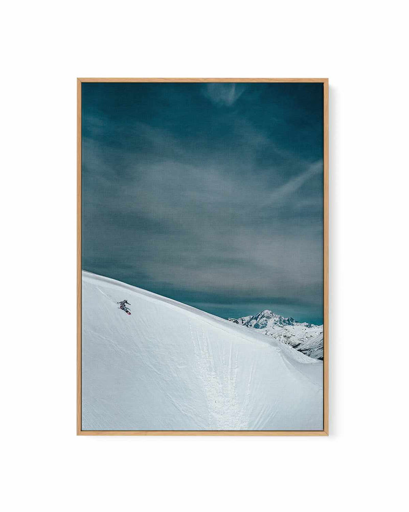 Snowslide by Marina Brisset | Framed Canvas Art Print