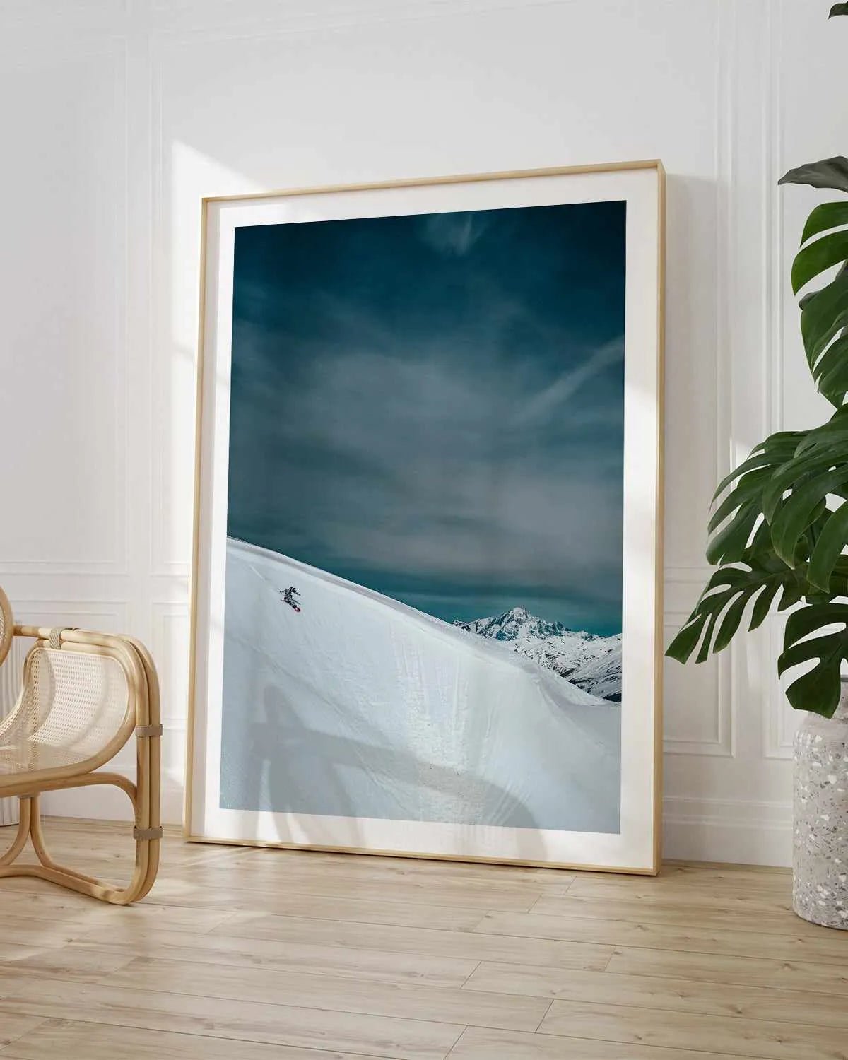 Snowslide by Marina Brisset Art Print from Olive et Oriel where you can shop wallpaper and artworks online