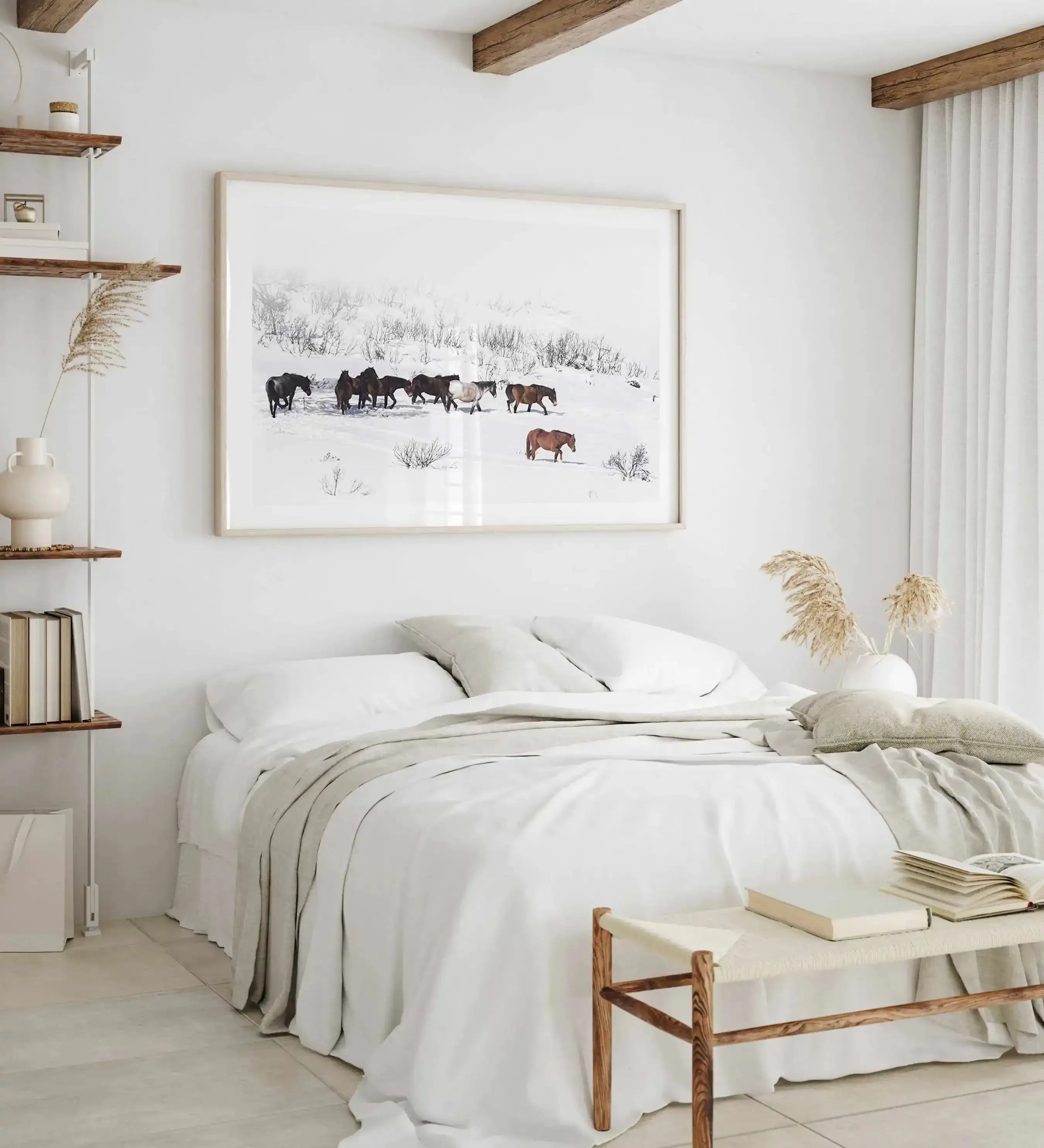 Snowy Mountains Brumbies I Art Print-PRINT-Olive et Oriel-Olive et Oriel-Buy-Australian-Art-Prints-Online-with-Olive-et-Oriel-Your-Artwork-Specialists-Austrailia-Decorate-With-Coastal-Photo-Wall-Art-Prints-From-Our-Beach-House-Artwork-Collection-Fine-Poster-and-Framed-Artwork