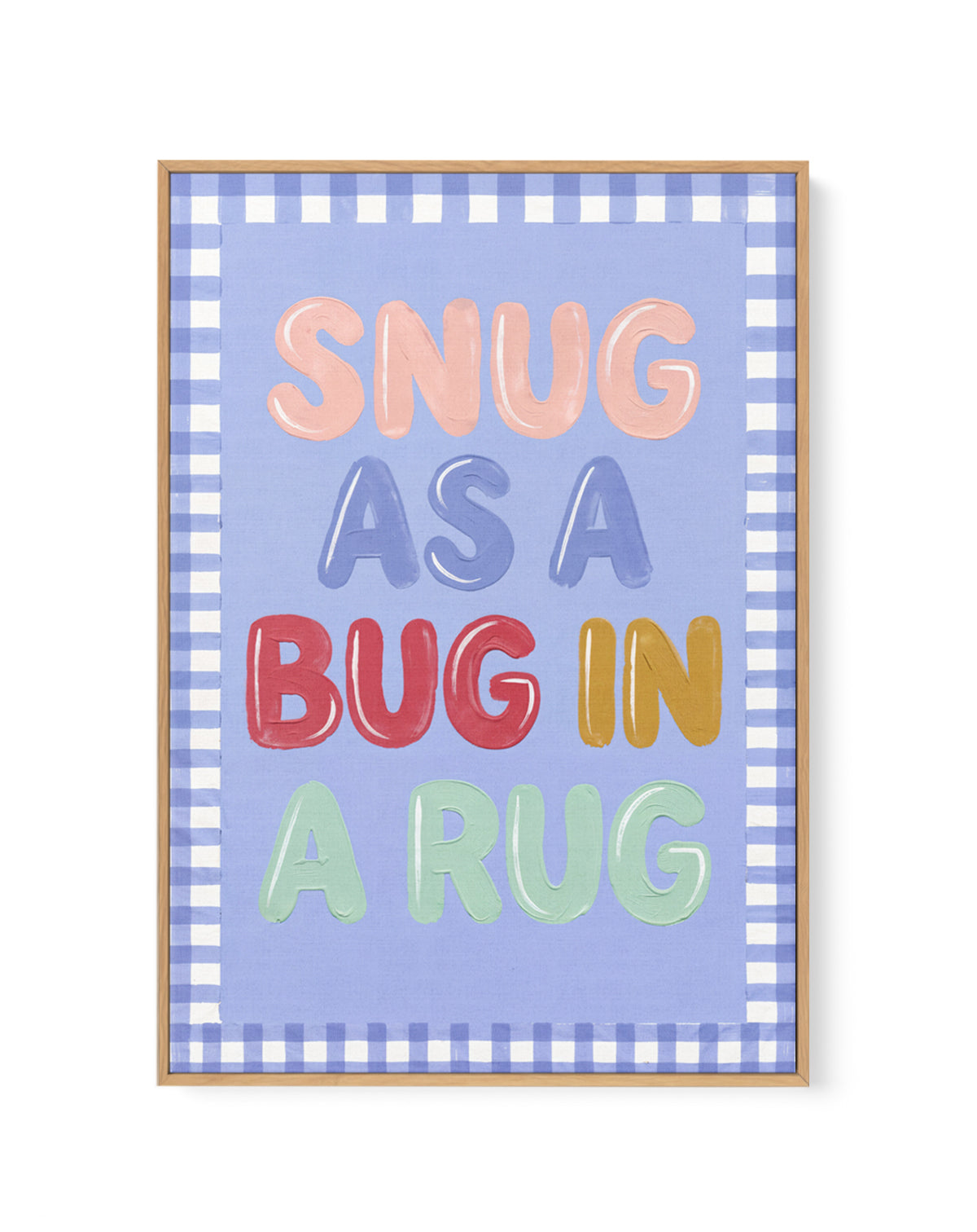 Snug As A Bug | Framed Canvas Art Print