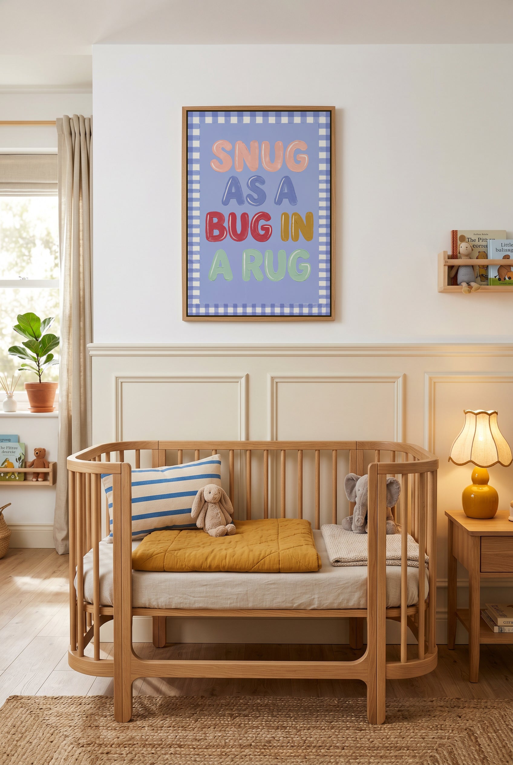Snug As A Bug | Framed Canvas Art Print